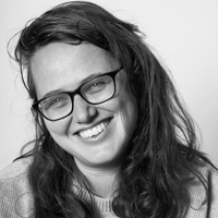 Black and white headshot of Helen Eastman