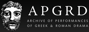 Logo for the Archive of Performances of Greek and Romana Drama, linking to homepage