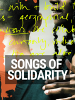 A poster for 'Songs of Solidarity'. 