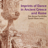 The cover of the book 'Imprints of Dance', showing a person sitting before the Colosseum, sketching a ruin.