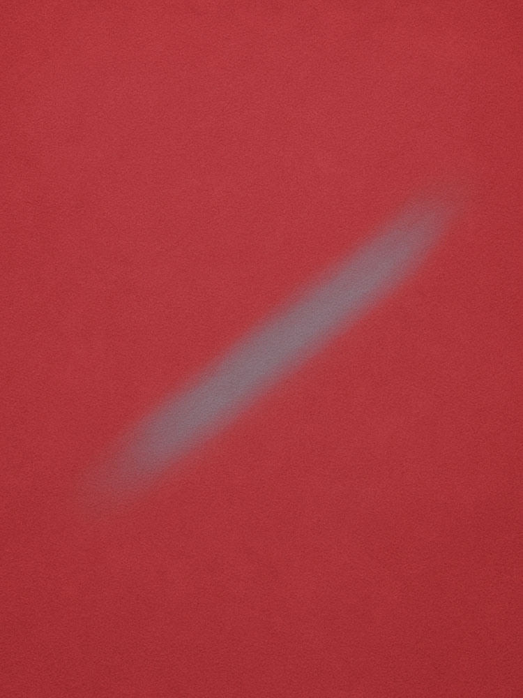 image of a red background with a blurred grey diagonal line